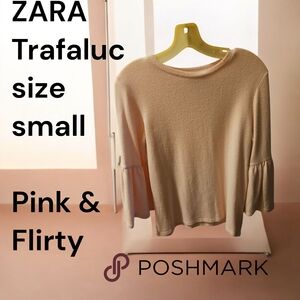 Zara Pink Crew Neck Sweater